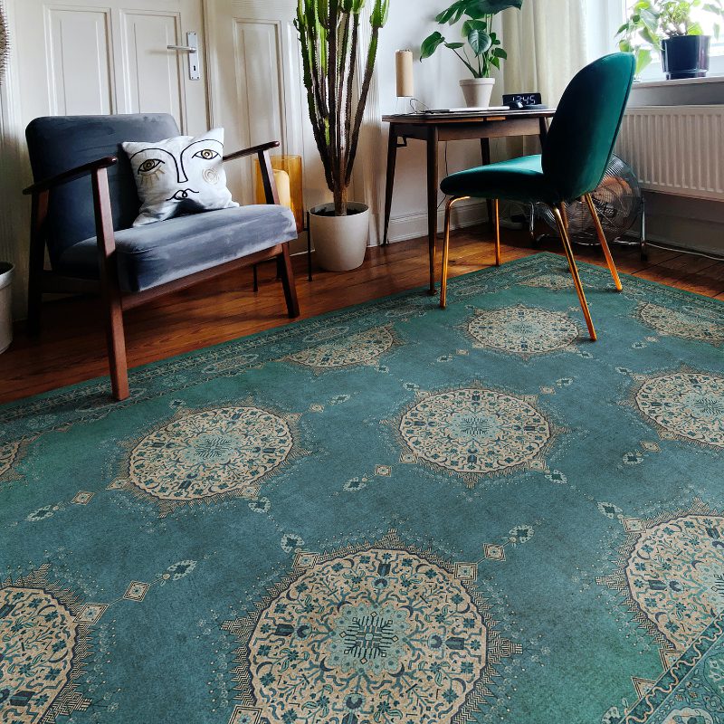 Why Vintage Vinyl Floor Cloths are Perfect for Busy Homes - The Mission  Motif