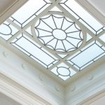 Skylight with leaded glass
