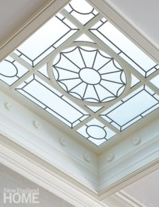 Skylight with leaded glass