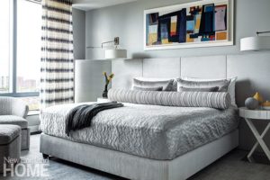 Contemporary Boston apartment master bedroom