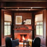 C & J Katz studio fireplace