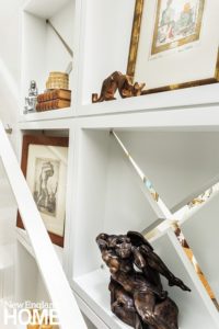 Back Bay condo for art collectors stairway