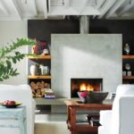 Famhouse Modern Living Room Fireplace