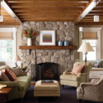 Country Club Homes Shingle Style Family Room