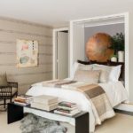 Nicole Hogarty Boston Townhouse Neutral Teen Bedroom with Murphy Bed