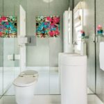 Vibrant Family Home Contemporary Bathroom