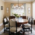 Updated traditional neutral dining room