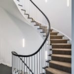 Modern and Minimalist Boston Townhouse Stairs