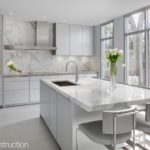 Modern white kitchen built by FBN Construction