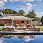 Hingham Tudor Style Pool and Entertaining Space
