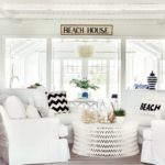 Cape Cod Cottage all-white Family Room