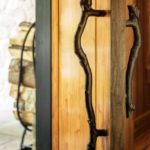 Detail of twig door handle.