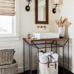 Lisa Tharp Black Iron Bathroom Vanity