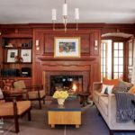 Brookline historic home paneled living room