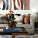 Living room with Kathryn Lipke artwork
