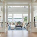 Elegant Cape Cod living room with coastal views