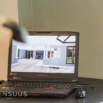 computer screen showing sensuus virtual reality