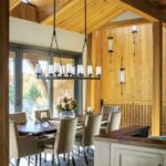 Vermont shingle style home dining area