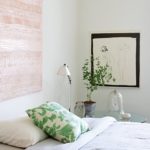 Guest bedroom with Tillet art