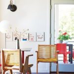 Dining are with vintage Robert Kayton chairs