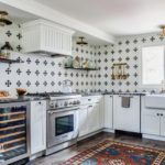 kitchen, graphic cement tiles, Frohmiller Construction, Shaker cabinets, Brazilian granite