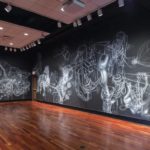 Deborah Zlotsky chalk on walls installation