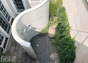 an aerial view of an outdoor shower