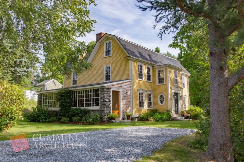 renovating a historic home yellow house