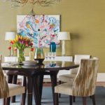 bright and bold dining room