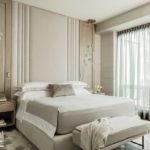 seaport condo empty nesters bedroom