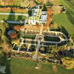Beatrix Farrand gardens aerial view