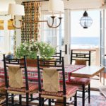 bright maine summer home dining room
