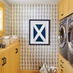 bright maine summer home laundry room