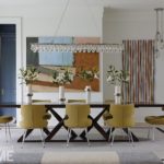 modern riverside home dining room