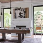 modern riverside home billiards rooms