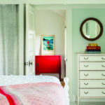 Guest bedroom with vintage furniture