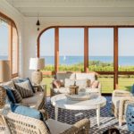 Screened porch overlooking the ocean