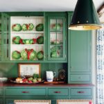 Traditional green kitchen cabinetry
