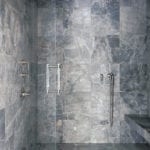 Large marble shower