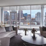 Contemporary Boston condo with city views.