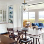 Dining area of Martha's Vineyard kitchen. a