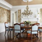 Dining room with Gracie wallpaper