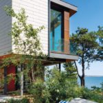 Exterior contemporary coastal home