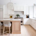 Oak kitchen island by Blueprint Advisors
