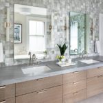 Elegant bathroom with large double vanity