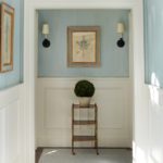 Hallway with decorative painted finish.
