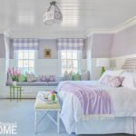 Lavender and white bedroom