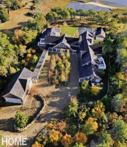 Drone view of a Martha's Vineyard home