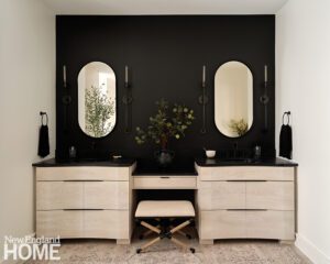 Primary bathroom wittht double vanity