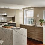 Contemporary beige kitchen in a Boston home